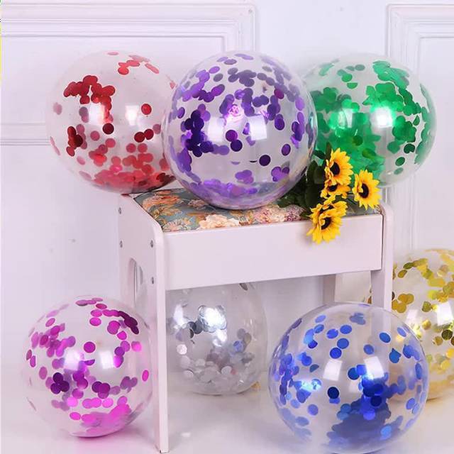 Balon Latex / Lateks Confetti 12 inch