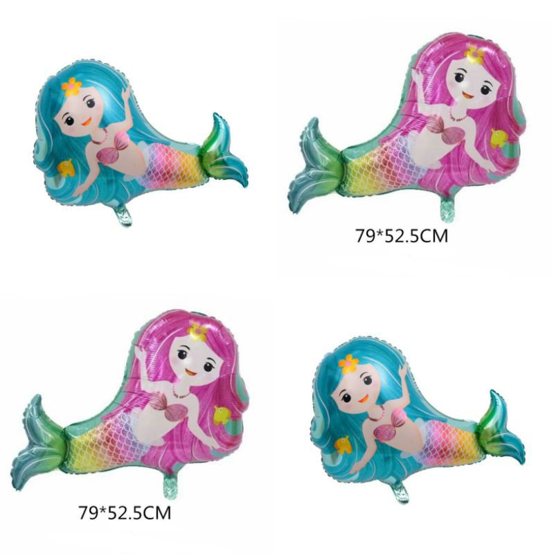 Balon Foil Reclining Mermaid Jumbo Size 76 cm