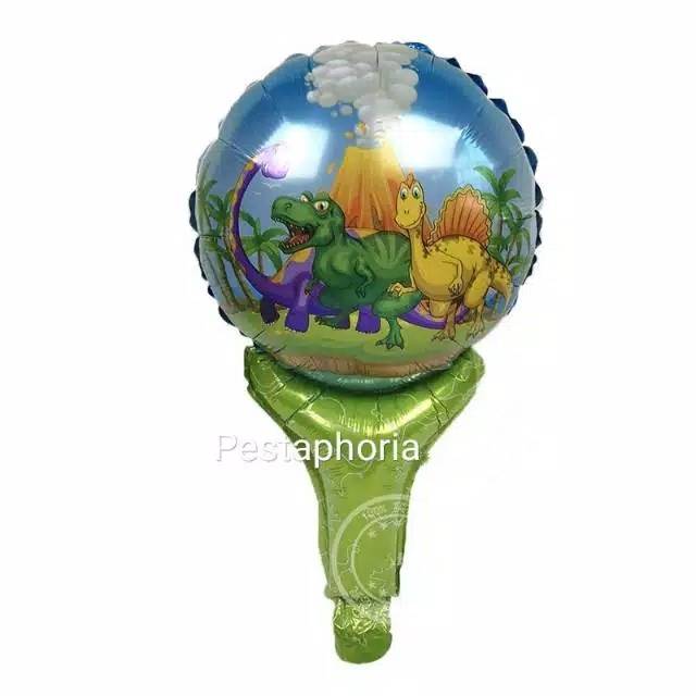 Balon Foil Pentung / Tongkat / Tenis / Handheld Dinosaur / Dinosaurus