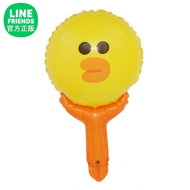 Balon Foil Pentung / Tongkat / Tenis / Handheld Hello Pepa Pig,Daisy Duck,Minnie Pink