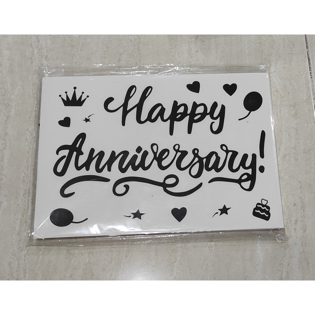 Stiker Bobo Balon PVC Ukuran 21 x 29 cm Balloon Sticker Get Well Soon/Graduation/Grad/Abjad/Congratulations