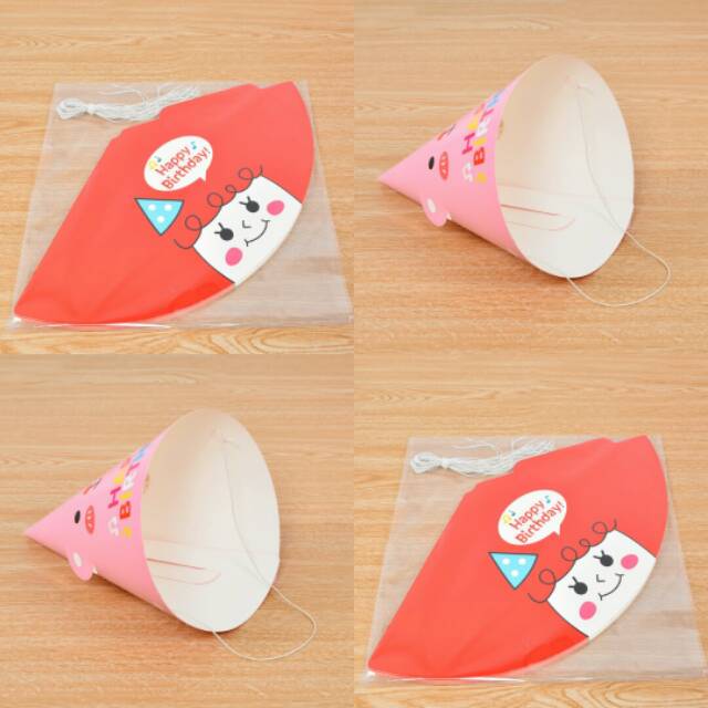 Korean Cute Party Hat/ Topi Pesta Ulang Tahun Lucu Bear, Chick, Girl