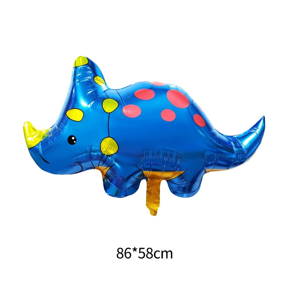 Balon Foil Dino/ Dinosaurus / Dinosaur Kartun Crown Jumbo Size 90 cm