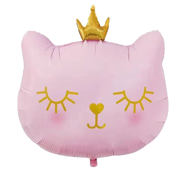 Balon Foil Crown Cat Size 64 x 76 cm