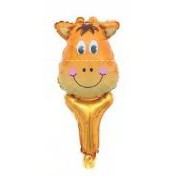 Balon Foil Pentung / Tongkat / Tenis Kepala Hewan / Animal Head