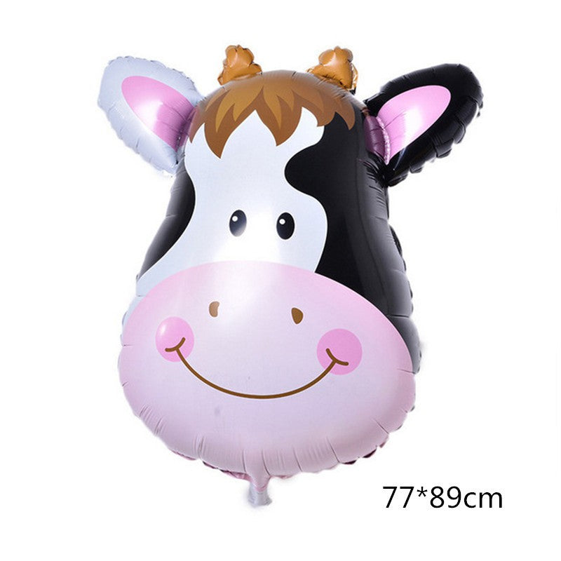 Balon Foil Kepala Hewan Jumbo Size 80 cm