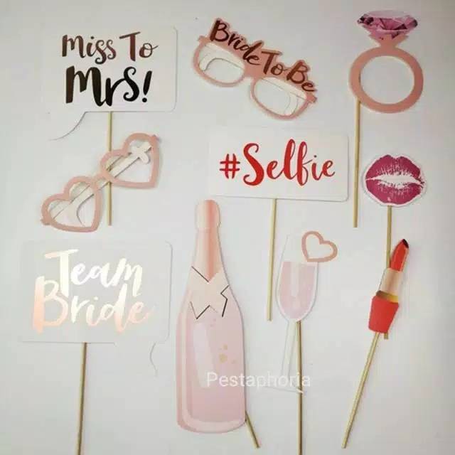Photo Props / Party Props / Photoprops Aksesoris Foto Booth Bridal Shower