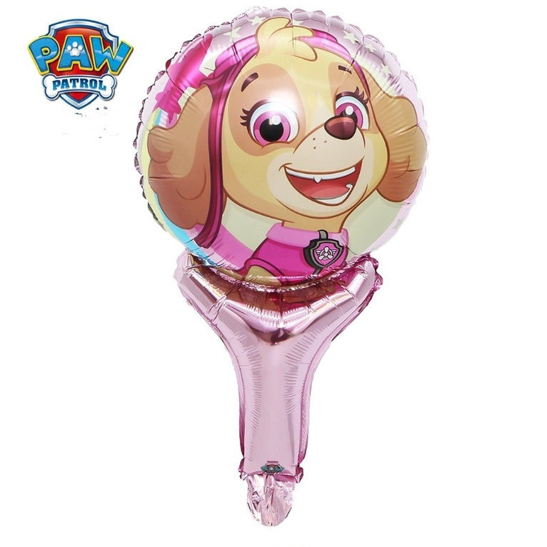 Balon Foil Pentung / Tongkat / Tenis / Handheld Paw Patrol Chase, Marshall, Rubble, Skye