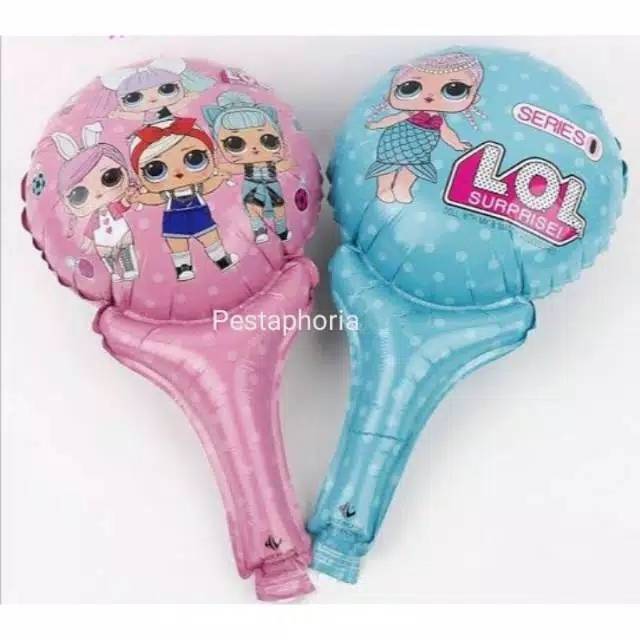 Balon Foil Pentung / Tongkat / Tenis LOL Surprise Dolls