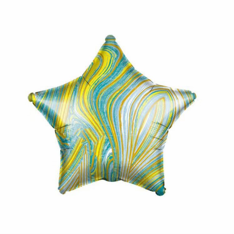 Balon Foil Marble Size 45 cm Hati/Love, Bintang/Star