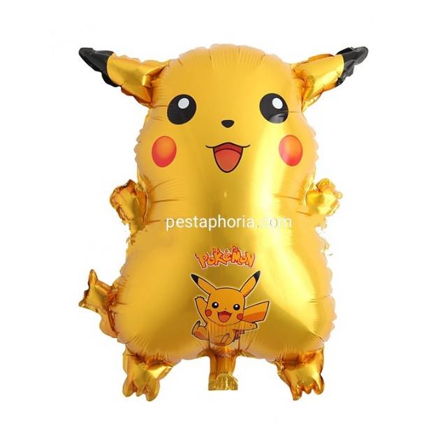 Balon Foil Pokemon Go New Pikachu Squirtle Charmander Bulbasaur Jumbo