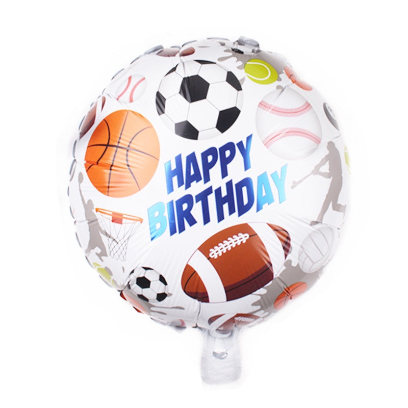 Balon Foil Bola Basket / Basketball & Bola Sepak Bola / Soccer / Volley / Kasti Size 45 cm