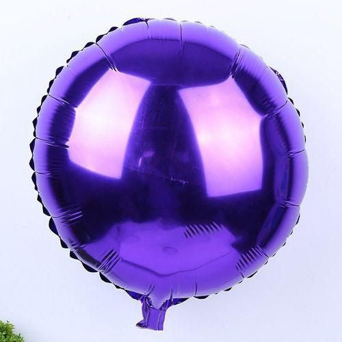 Balon Foil Bulat Polos / Round Size 45 cm