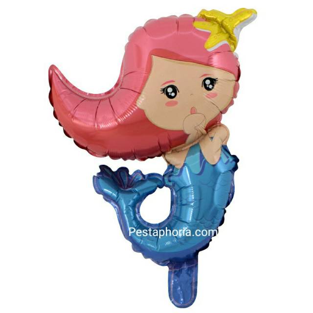 Balon Foil Mermaid Size 40 cm