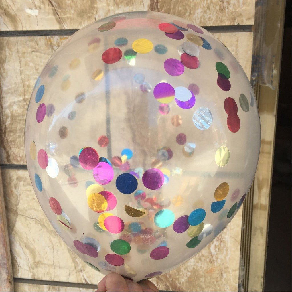 Balon Latex / Lateks Confetti 12 inch