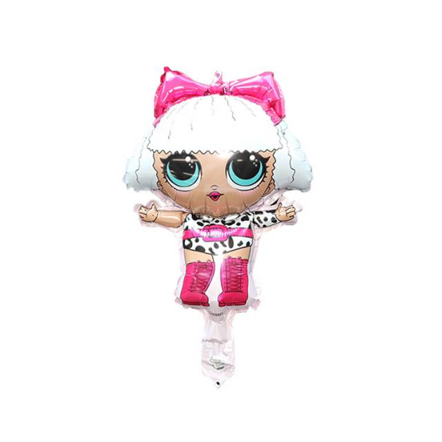 1 Set isi 5 Balon Foil LOL Surprise Doll Size Mini
