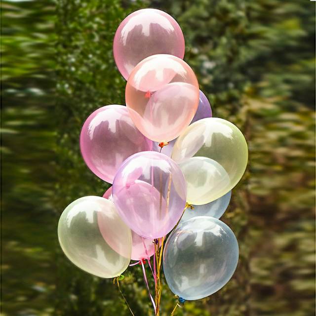 10 pcs Balon Lateks / Latex Crystal Wave Size 12 inch