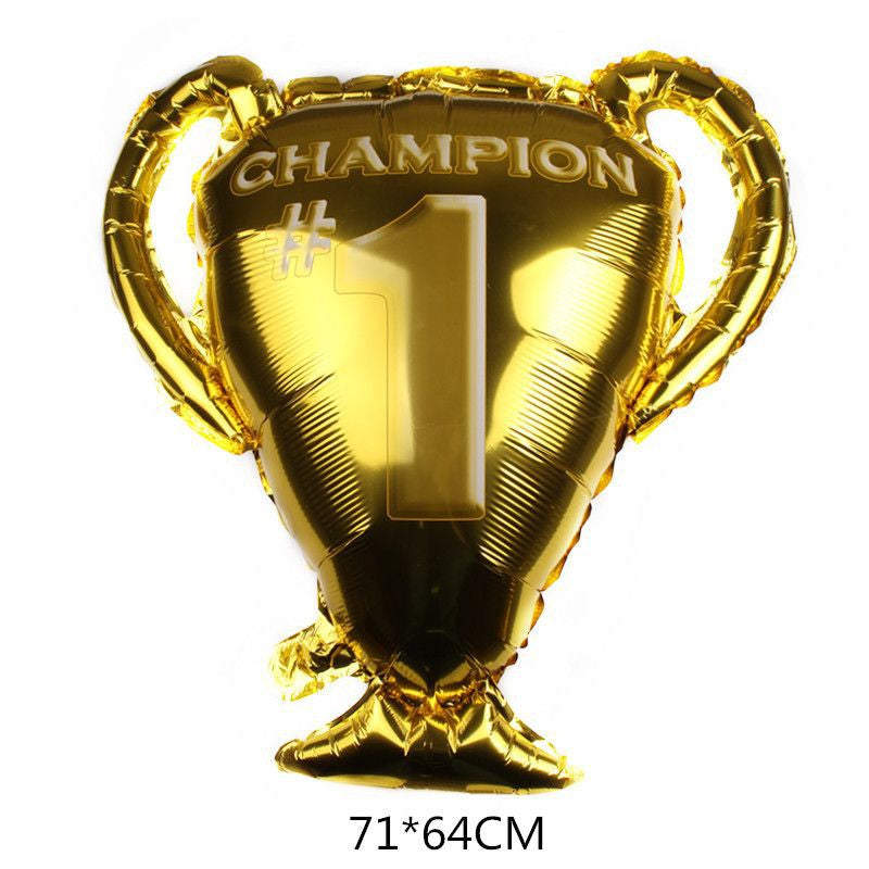 Balon Foil Trophy / Piala Champion #1 Size 71 cm