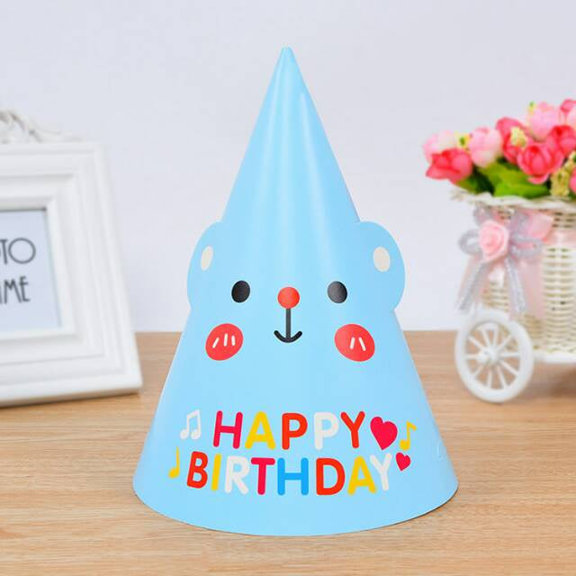 Korean Cute Party Hat/ Topi Pesta Ulang Tahun Lucu Bear, Chick, Girl