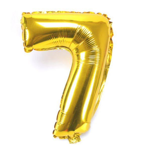 Balon Foil Angka Jumbo Warna Gold Size 100 cm / 40 inch