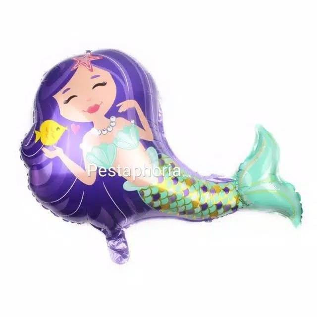 Balon Foil Reclining Mermaid Jumbo Size 76 cm