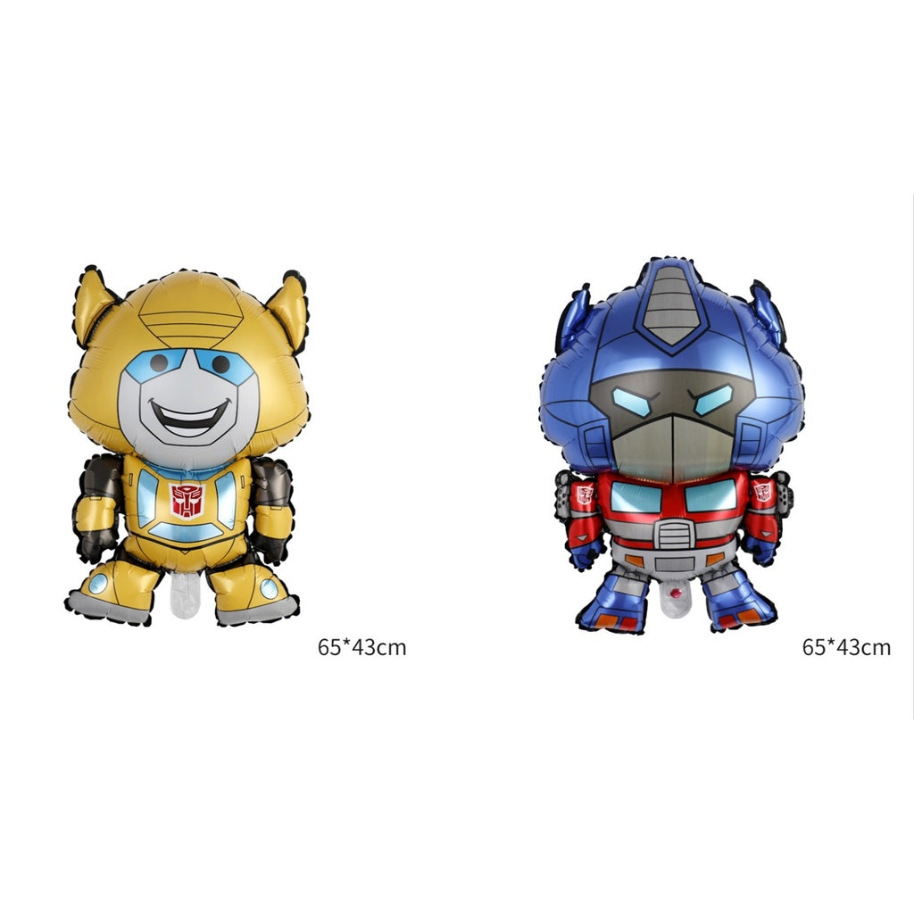 1 Set isi 2 Balon Foil Baby Transformers Bumblebee dan Optimus Prime