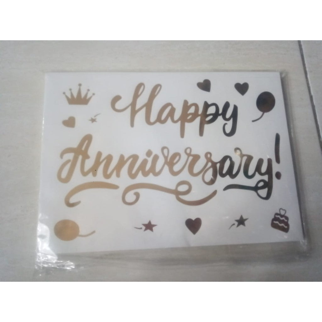 Stiker Bobo Balon PVC Ukuran 21 x 29 cm Balloon Sticker Get Well Soon/Graduation/Grad/Abjad/Congratulations