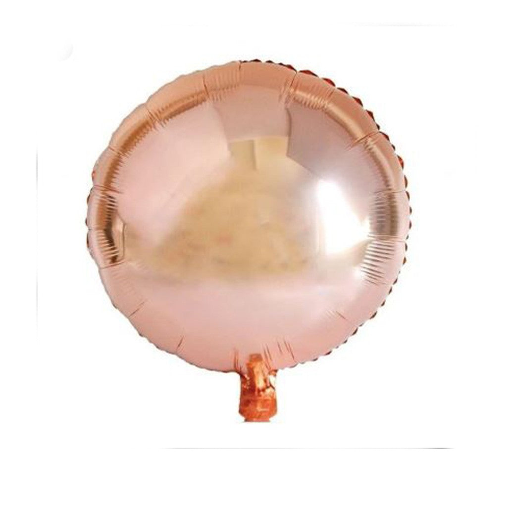 Balon Foil Rose Gold Size 45 cm Bulat/Round, Hati/Love, Star/Bintang