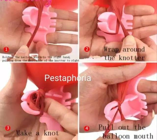 Balloon Knotter / Fastener / Alat Bantu Pengikat Balon Latex / Lateks