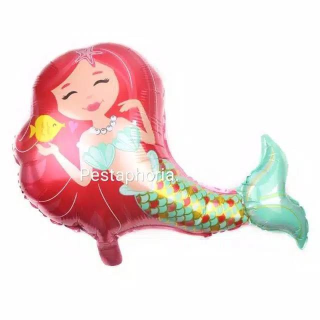 Balon Foil Reclining Mermaid Jumbo Size 76 cm