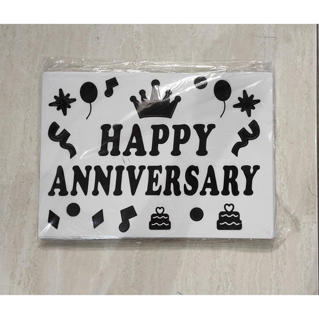 Stiker Bobo Balon PVC Ukuran 21 x 29 cm Balloon Sticker Happy Birthday/I Love You/Anniversary/Graduation