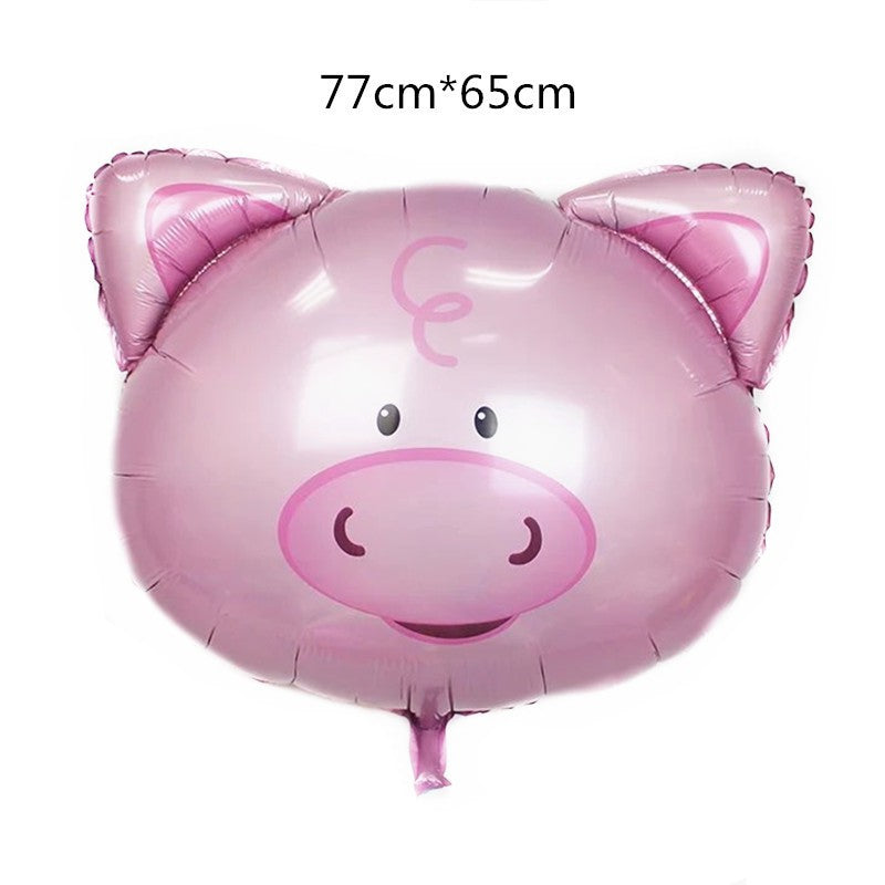 Balon Foil Kepala Hewan Jumbo Size 80 cm