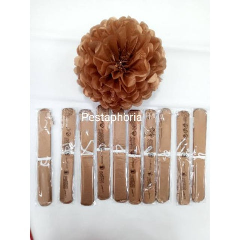 Pompom Paper 25 cm Gold Silver Rose Gold Metalik/Pompom Tissue/Pom Pom Flower/Pompom Kertas Dekorasi