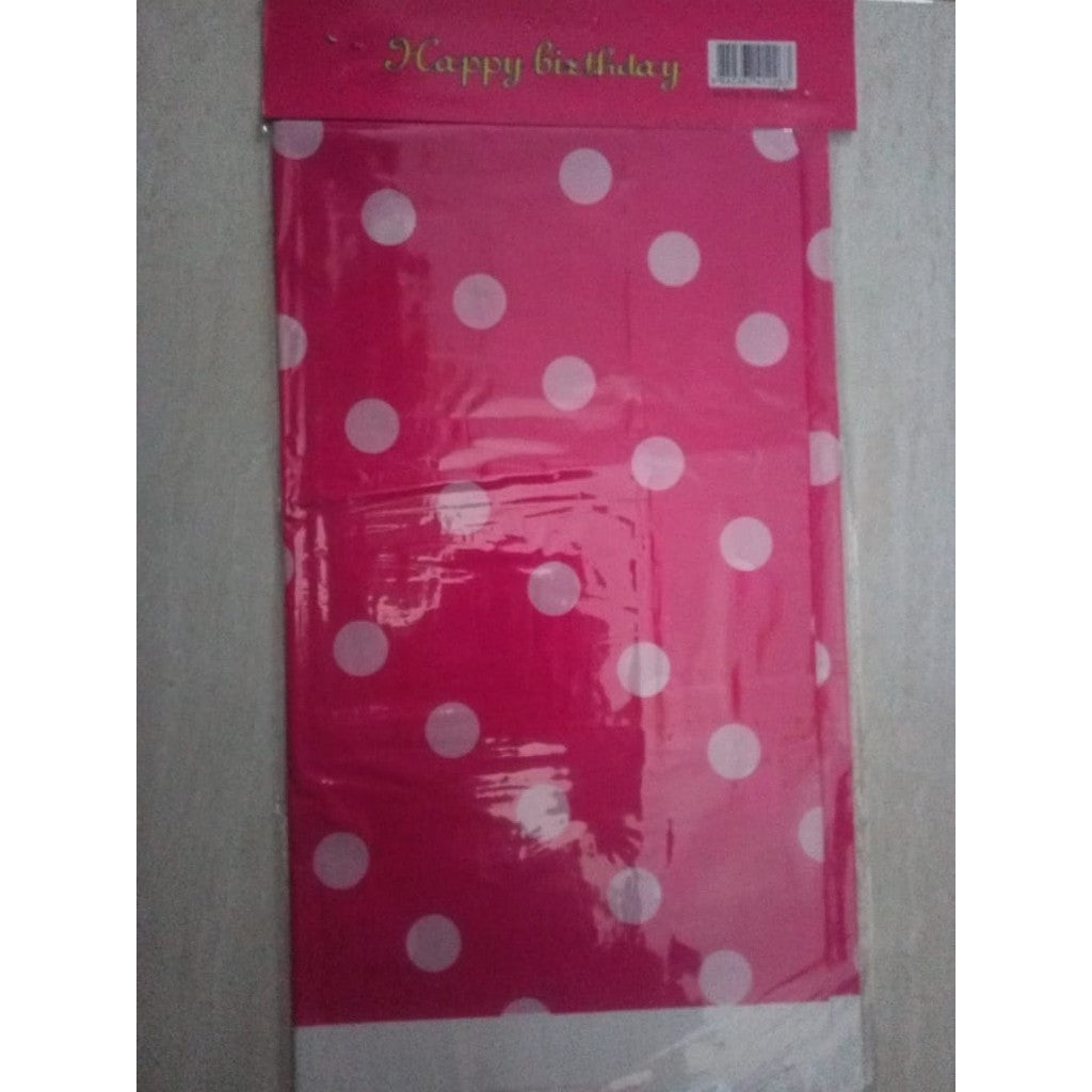 Taplak Meja Plastik Polkadot / Plastic Table Cover Polkadot