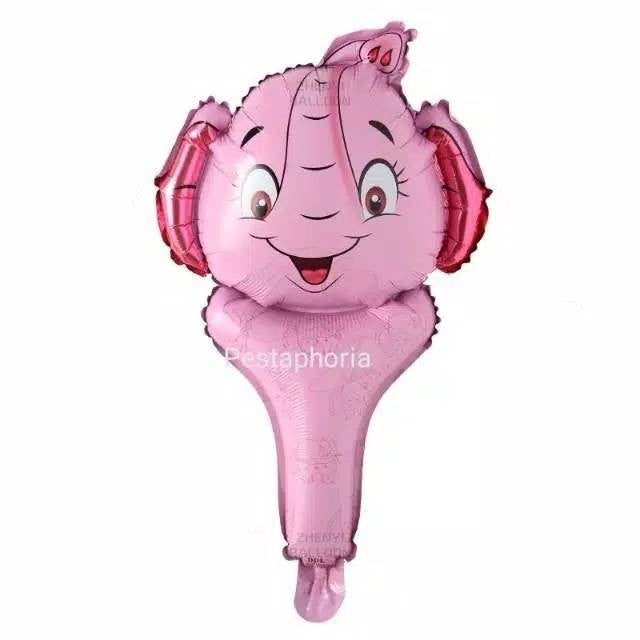 Balon Foil Pentung / Tongkat / Tenis Kepala Hewan / Animal Head
