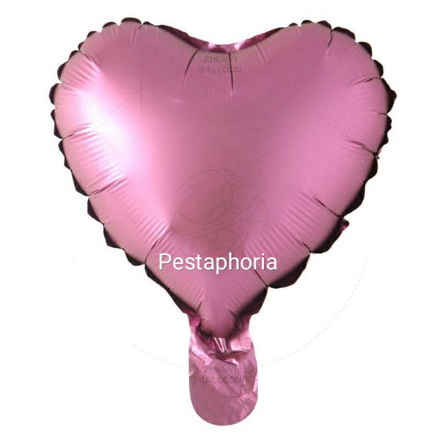 Balon Foil Love / Hati Satin Matte Size 10 inch ( 25 cm)