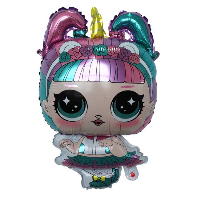 1 Set isi 8 Balon Foil LOL Surprise Doll Jumbo Size 83 cm