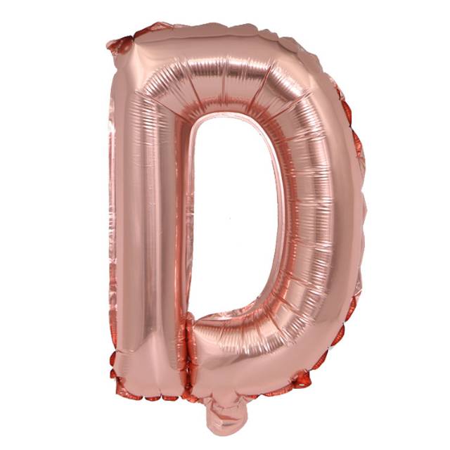 Balon Foil Huruf Rose Gold Size 40 cm