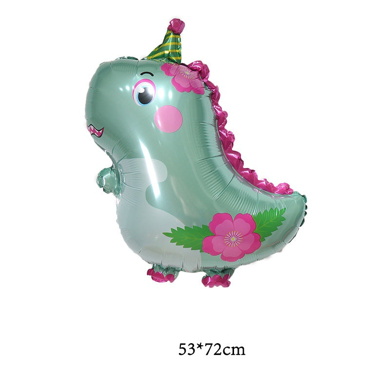 Balon Foil Dino/ Dinosaurus / Dinosaur Kartun Crown Jumbo Size 90 cm
