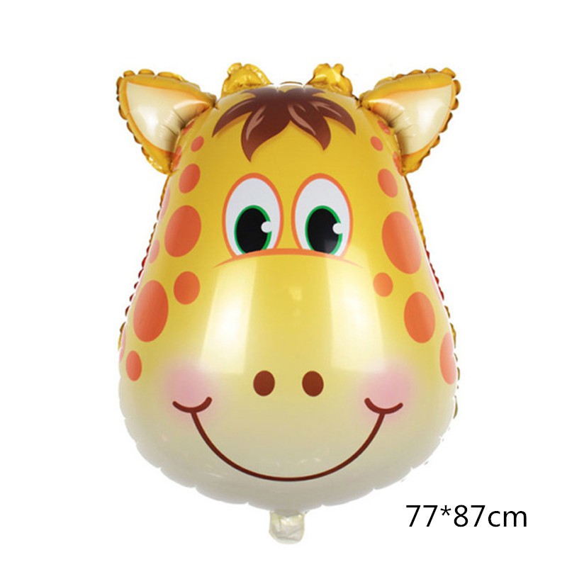 Balon Foil Kepala Hewan Jumbo Size 80 cm