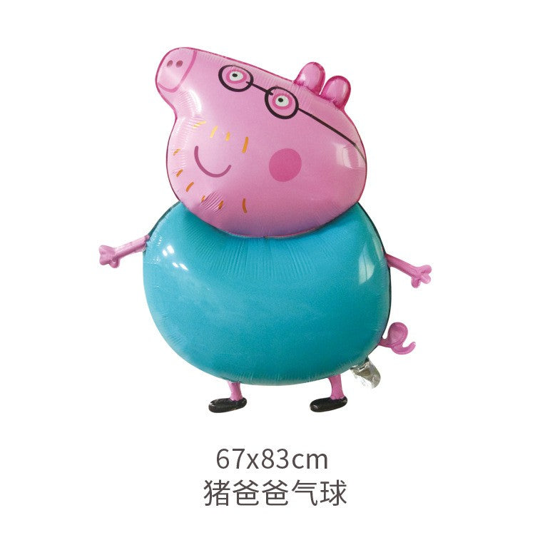 Balon Foil Pepa Pig 73cm / George 50cm