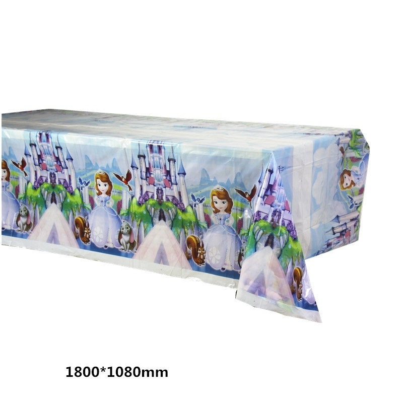 Taplak Meja Plastik Karakter/ Plastic Table Cover Karakter / Kartun
