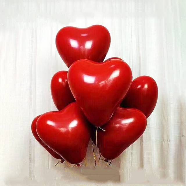 Balon Latex / Lateks Bentuk Hati / Love Pomegranate / Pome Red Size 10 inch