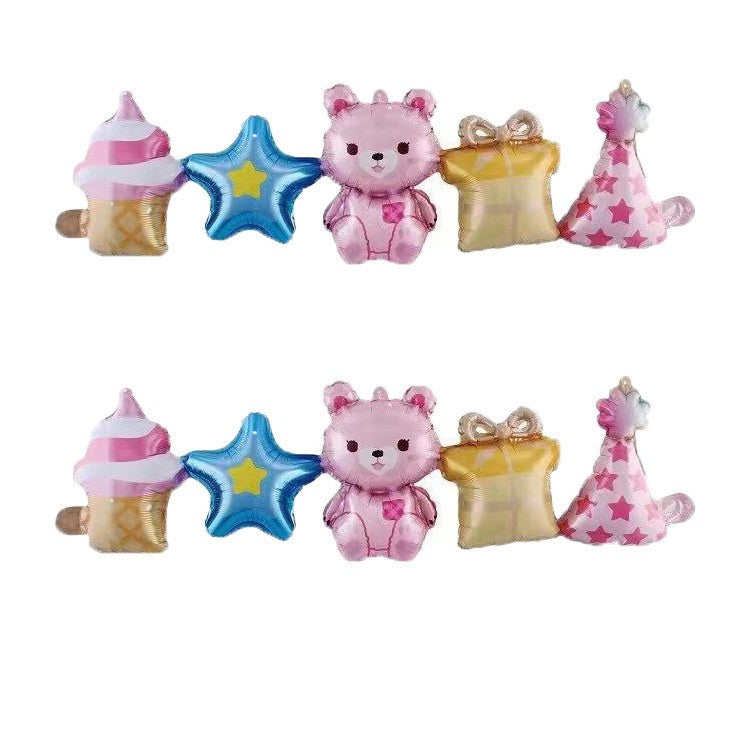 Balon Foil Link / Sambung Bear Set