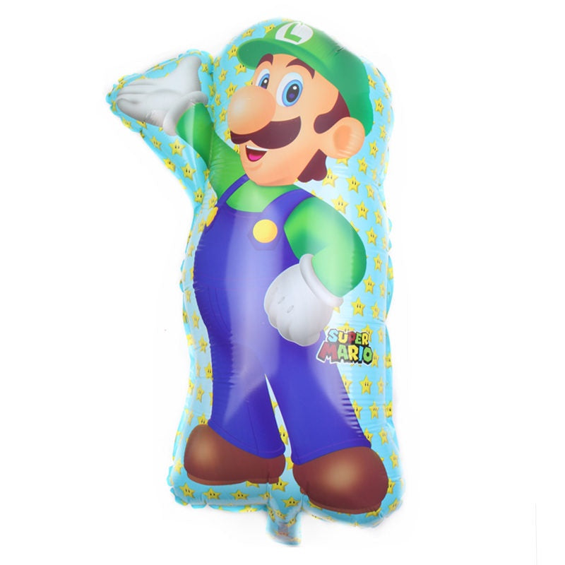 Balon Foil Super Mario Bros dan Luigi Bros Jumbo