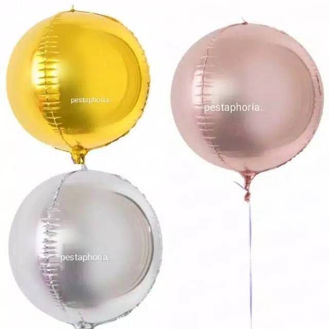 Balon Foil Round / Bulat 4d Size 22 inch