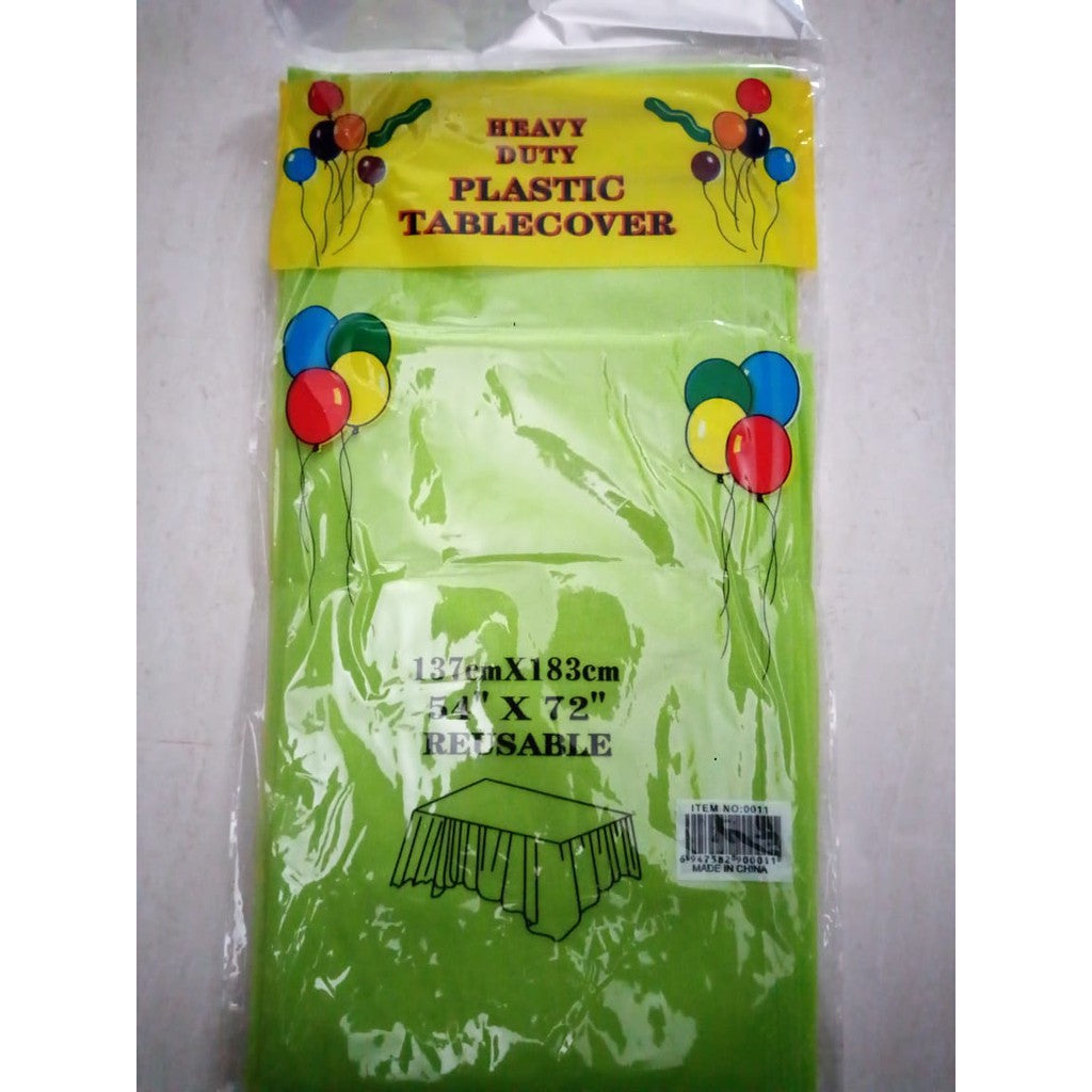Taplak Meja Plastik Polos / Plastic Table Cover Polos