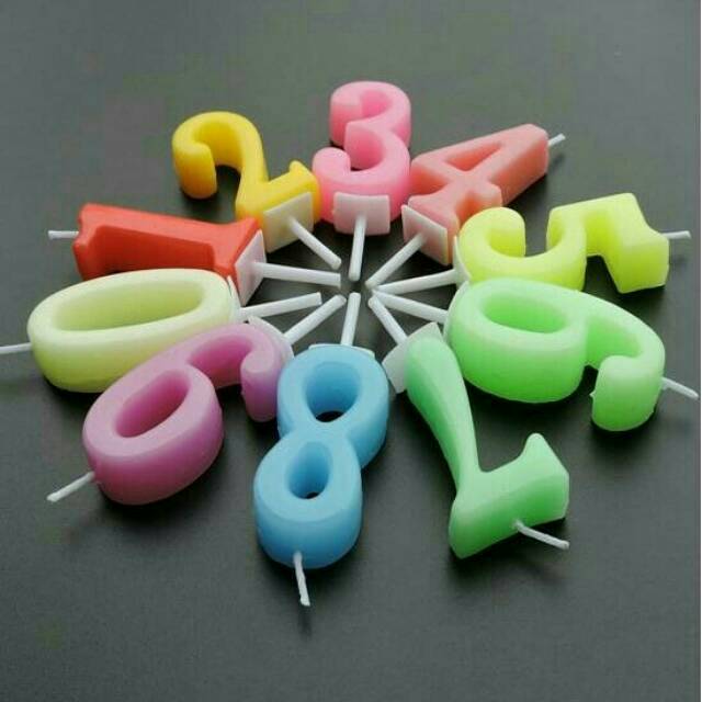 Lilin Angka Ulang Tahun Model Korea / Birthday Numeric Candle / Birthday Number Candle