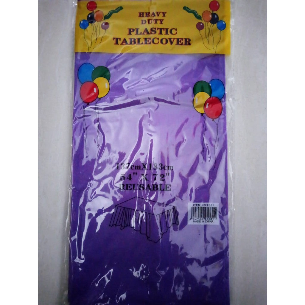 Taplak Meja Plastik Polos / Plastic Table Cover Polos