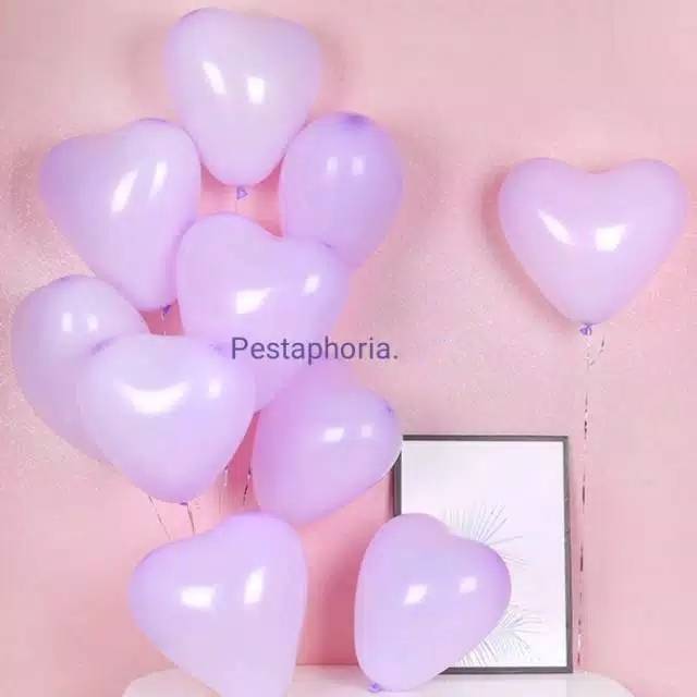 Balon Latex / Lateks Bentuk Hati Macaron / Love Macaron Size 10 inch